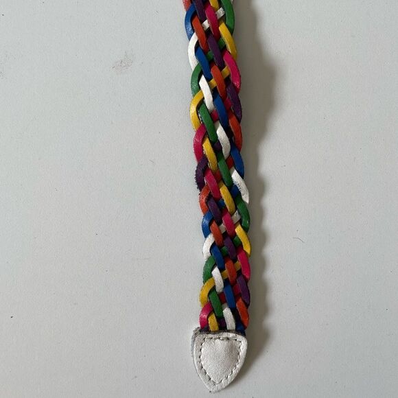 Capezio Woven Leather Belt Size S EUC - Picture 4 of 5